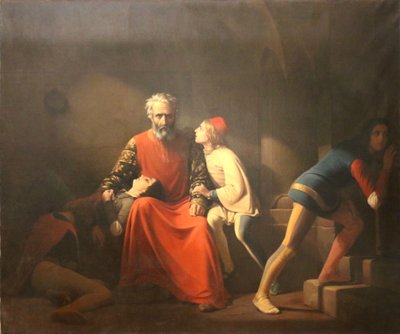 Ugolino and His Sons by Émile Vernet Lecomte